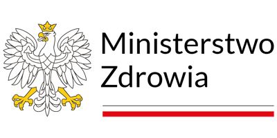 Logo Ministerstwa Zdrowia w postaci godła państwowego z nazwą ministerstwa